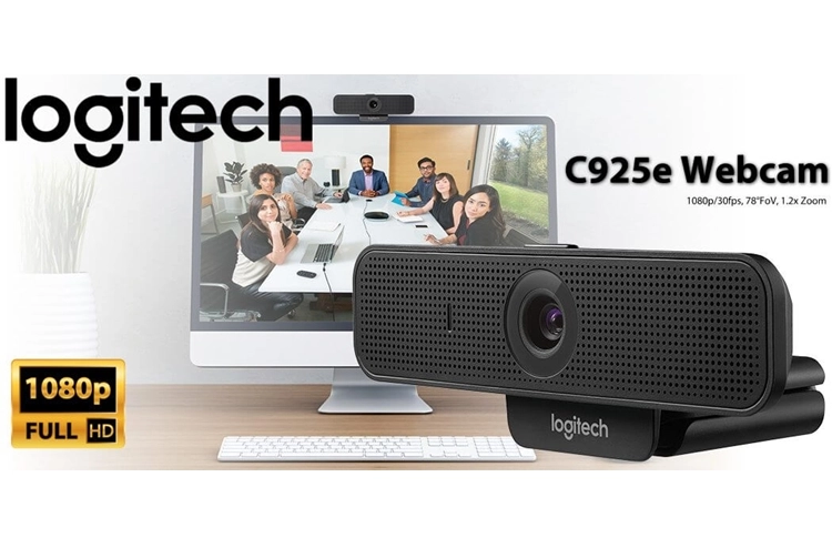 Webcam Full HD Maroc Webcam Logitech C925e Maroc 960-001076 Maroc, Améliorez les réunions en face à face et la collaboration lorsque vous travaillez à domicile, assistez à des réunions d'affaires et restez en contact avec votre famille et vos amis via Zoom, Teams et Skype à l'aide de la webcam. Avec une résolution allant jusqu'à Full HD 1080p et des fréquences d'images de 30 ips, vous diffuserez des vidéos nettes, tandis que RightLight 2 offre une clarté dans divers environnements d'éclairage, y compris la faible luminosité et le contre-jour. Une lentille en verre dotée d'un zoom numérique 1,2x améliore encore la qualité de l'image et les détails fins, tandis que deux micros omnidirectionnels dotés de la technologie de suppression du bruit garantissent que votre voix est au centre de la scène. De plus, un champ de vision de 78° crée une image grand angle pouvant accueillir deux personnes. Lorsque vous souhaitez protéger votre vie privée, activez le volet de confidentialité. Compatible avec Windows, Mac et Linux, la webcam Logitech C925e se connecte à votre système hôte via USB 2.0 Type-A plug-and-play. Il peut être monté à l'aide du support à clip ou sur trépied. 