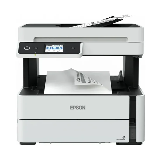 Epson EcoTank M3170 Imprimante jet d’encre monochrome multifonction Wi-Fi Recto-Verso automatique (C11CG92404) 26 Epson EcoTank M3170 Maroc Imprimante jet d’encre monochrome multifonction Maroc C11CG92404 Maroc, L'imprimante monochrome tout-en-un Epson EcoTank M3170 alimentée par la technologie d'impression avancée PrecisionCore® , Offre une impression sans souci et sans cartouche avec des réservoirs d'encre surdimensionnés et faciles à remplir. Les utilisateurs économisent jusqu'à 75 pour cent avec des bouteilles de remplacement à faible coût par rapport au toner laser mono – environ ⅓ de 1 cent par page ISO contre 2 ½ cents.