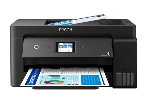 Imprimante jet d’encre Maroc C11CH96403 Epson EcoTank L14150 Maroc, La fonction fax, le bac papier de 250 feuilles, les vitesses d’impression de 17 ppm, la fonction d’impression recto verso et le chargeur automatique de documents (ADF) de 35 pages vous permettront d’accomplir tout un éventail de tâches facilement et rapidement. De plus, cette imprimante Epson EcoTank L14150 est équipée de la tête d’impression Zéro Chaleur PrecisionCore, réputée pour sa vitesse, sa fiabilité et son efficacité, qui résistera jusqu’à la fin de vie de l’imprimante.