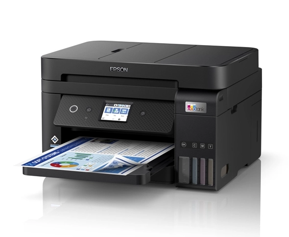 Imprimante jet d’encre Maroc C11CJ60405 Epson EcoTank L6290 Maroc, Cette application vous permet de contrôler votre Epson EcoTank L6290 à partir de votre appareil connecté. Vous pouvez configurer le Wi-Fi rapidement et facilement, imprimer, numériser et copier des documents et des photos, mais aussi contrôler et dépanner votre imprimante. 