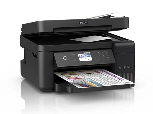 Epson EcoTank L6270 Imprimante Jet d’encre multifonction Wi-Fi rechargeable (C11CJ61404) 28 Epson EcoTank L6270 Maroc Imprimante Jet d’encre multifonction C11CJ61404 Maroc, Cette imprimante Epson EcoTank L6270 multifonction économique vous permet d'économiser jusqu'à 90 % sur les coûts d'impression et est livrée avec jusqu'à 3 ans d'encre incluse dans la boîte. Le jeu de bouteilles d'encre inclus fournit jusqu'à 14 000 pages en noir et 5 200 en couleur.