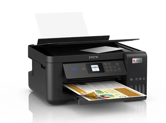 Epson EcoTank L4260 Maroc Imprimante Jet d’encre multifonction rechargeable C11CJ63411 Maroc, Cette imprimante Epson EcoTank L4260 multifonction rechargeable qui vous fait économiser jusqu’à 90 % sur vos coûts d’impression, est livrée avec jusqu’à trois ans d’encre. Le kit de bouteilles d’encre inclus permet d’imprimer jusqu’à 14 000 pages en monochrome et 5 200 pages en couleur.