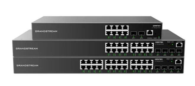 Gandstream GWN7801P Maroc Switch 8 ports PoE Maroc, Routage Unicast via ACL pour le routage des communications de données entre différents segments du réseau. Prend en charge le serveur DHCP et le relais pour attribuer des adresses IP aux hôtes du réseau.