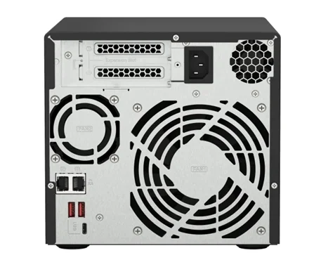 QNAP TS-473A-8G Serveur NAS 4 baies 8 Go AMD Ryzen V1500B LAN 2.5 GbE (TS-473A-8G) 29 Serveur QNAP TS-483-4G Maroc Serveur QNAP Maroc Serveur NAS 4 baies, Les cartes graphiques sont optimisées pour les transformations et calculs graphiques mais requièrent considérablement plus d'énergie que les autres matériels. Le QNAP TS-473A-8G comprend des emplacements PCIe pour prendre en charge les cartes graphiques low-profile qui ne nécessitent pas de câbles d’alimentation, dont les cartes graphiques NVIDIA® GeForce® GTX 1650 pour booster les performances des applications telles que l’édition vidéo, le transcodage 4K UHD