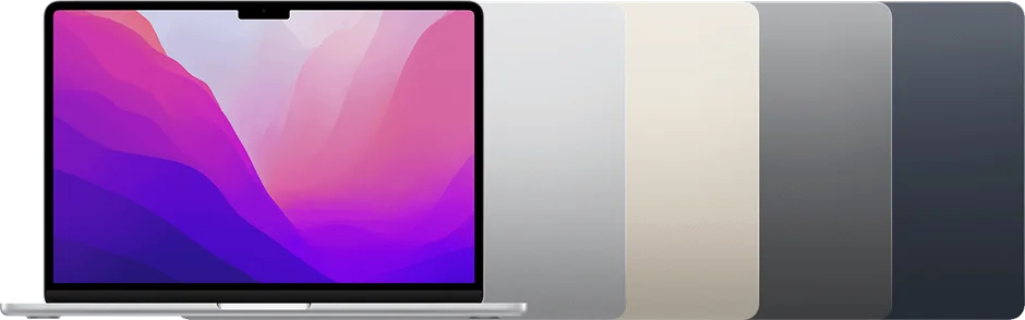 Apple MacBook Air Puce M2 13.6" Maroc MacBook Air M2, MacBook Air 13 pouces Maroc MLY43FN/A, Accélérez les tâches d'apprentissage automatique avec le moteur neuronal à 16 cœurs. Le M2 dispose d'une bande passante mémoire de 100 Go/s et a également été conçu pour accélérer les flux de travail vidéo en ajoutant un moteur multimédia de nouvelle génération et un puissant moteur vidéo ProRes pour l'encodage et le décodage accélérés par le matériel. flux vidéo 4K et 8K. 