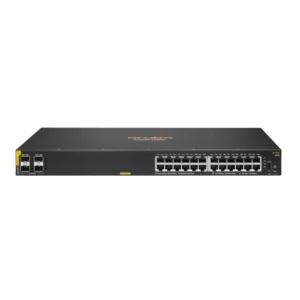 HPE Aruba 6100 24G Maroc Switch HPE 24 ports Maroc Switch Aruba 6100 24G JL677A Maroc, La gamme de commutateurs HPE Aruba 6100 24G est une gamme moderne de commutateurs d’accès d’entrée de gamme, qui sont la réponse idéale pour les succursales, les entreprises de taille moyenne et les réseaux PME.