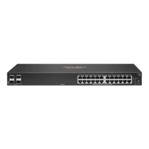 HPE Aruba 6100 24G Maroc Switch HPE 24 ports Maroc Switch Aruba 6100 24G JL678A Maroc, La gamme de commutateurs HPE Aruba 6100 24G est une gamme moderne de commutateurs d’accès d’entrée de gamme, qui sont la réponse idéale pour les succursales, les entreprises de taille moyenne et les réseaux PME.