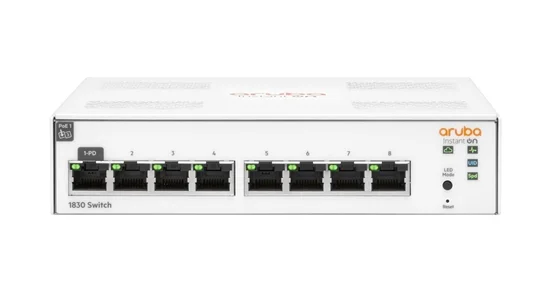 HPE Aruba Instant On 1830 8G Maroc Switch Aruba Instant On 1830 8G Géré Maroc Commutateur Aruba Instant On 1830 8G JL810A Maroc, La série de commutateurs HPE Aruba Instant On 1830 8G est une série de commutateurs Ethernet de couche 2 à gestion intelligente prête à être déployée dans six modèles comprenant 8, 24 et 48 ports pour les modèles PoE non PoE et de classe 4. 