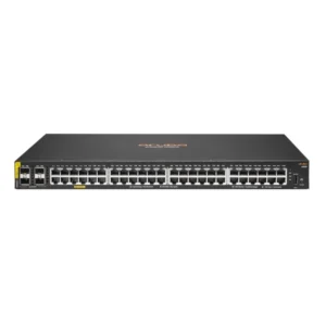 HPE Aruba CX 6000 48G Maroc Switc Aruba CX 6000 48G PoE Maroc Commutateur HPE Aruba CX 6000 48G R8N85A Maroc, Cette série entièrement gérée dispose de liaisons montantes intégrées pratiques avec jusqu’à 740 W de PoE de classe 4 pour prendre en charge les appareils IoT tels que les caméras de sécurité et les points d’accès sans fil.