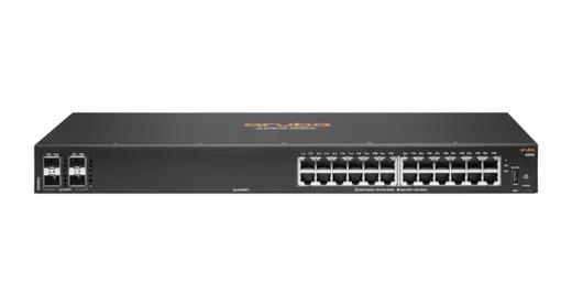 HPE Aruba CX 6000 24G 4SFP Maroc Switch Aruba CX 6000 24G 4SFP PoE Maroc Commutateur HPE Aruba CX 6000 24G R8N88A Maroc, Les commutateurs de classe entreprise entièrement gérés offrent des fonctionnalités de couche 2 avec prise en charge du routage statique, des ACL, d'une qualité de service robuste, de la priorisation du trafic, de sFlow et de la prise en charge d'IPv6.