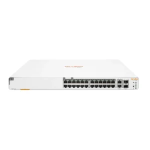 HPE Aruba Instant On 1960 24G Maroc Switch Aruba Instant On 1960 24G PoE Maroc Commutateur Aruba Instant On 1960 24G JL807A Maroc, Simplifiez la gestion du réseau en empilant jusqu'à (quatre) 4 commutateurs HPE Aruba Instant On 1960 24G et en les gérant via une seule adresse IP. Empilage pris en charge via les modes d'empilement locaux et gérés dans le cloud.