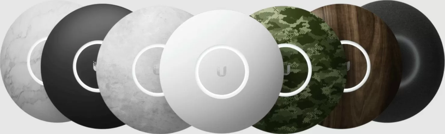 Point d'accès Wi-Fi 5 Maroc Ubiquiti UniFi nanoHD Maroc Point d'accès Ubiquiti UAP-nanoHD, Les skins en option (vendus séparément) permettent à l'UniFi Ubiquiti UAP-nanoHD de se fondre dans son environnement. 