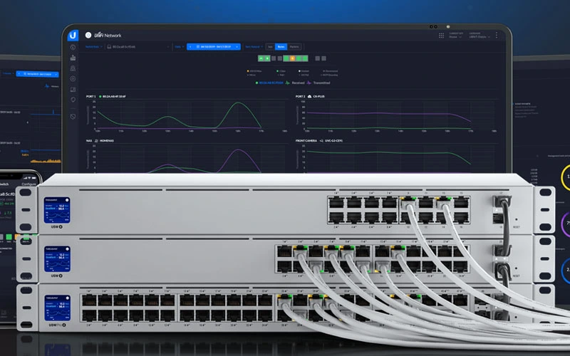 Commutateur Gigabit UniFi 48 ports Maroc Ubiquiti USW-PRO-48-POE Maroc Switch 48 ports Gigabit PoE+ Ubiquiti USW-PRO-48-POE, L'ajout de points d'accès est simple ! Achetez simplement l'un des points d'accès UniFi Cloud Controller pour augmenter votre réseau WiFi, et ils seront envoyés prêts à rejoindre votre réseau. Avec la gestion des utilisateurs d'Ubiquiti UniFi, vous pouvez voir exactement qui est sur le réseau et l'emplacement des appareils connectés sur votre réseau WiFi.