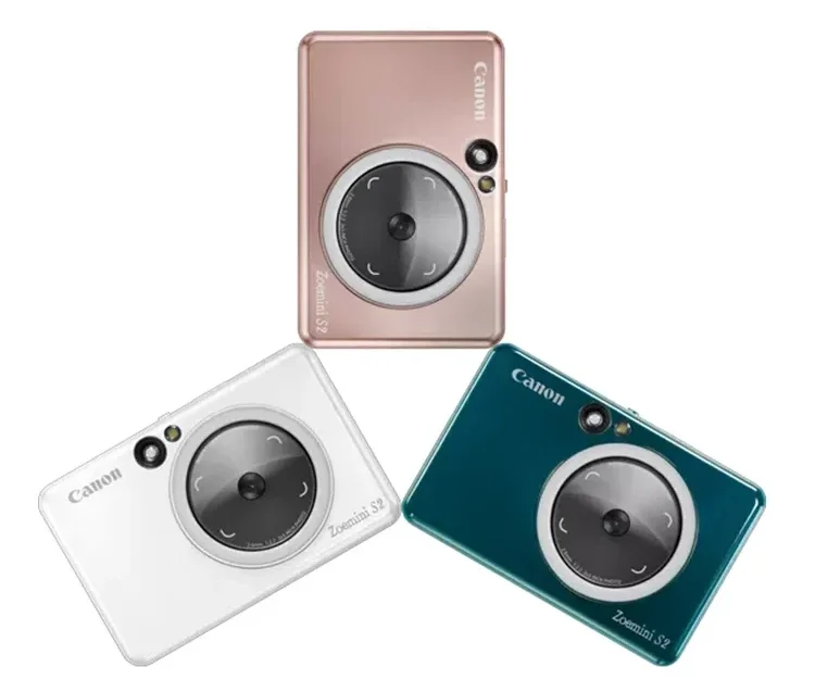 4519C008AB Appareil photo Compact Maroc Canon Zoemini S2 Teal Maroc imprimante photo Maroc, The Canon Zoemini S2 is the next generation instant camera printer that boasts a mirror, ring-light, remote shutter and live view, making it the perfect technology for selfie aficionados. Get creative and customise your photos with filters, emojis and text via the Canon Mini Print app on your smartphone. The Canon Zoemini S2 lets you print up to 25 photos on a full battery. 