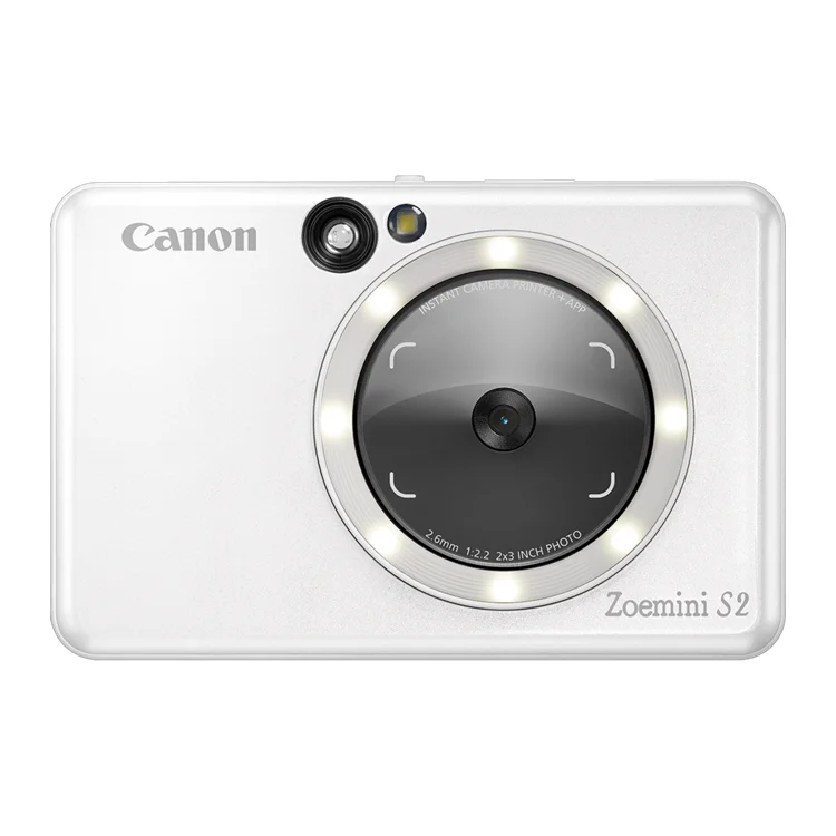 4519C007AB Maroc Appareil photo Compact Canon Zoemini S2 Blanc perle avec imprimante photo instantanee 8MP NFC Bluetooth MarocTechnologie