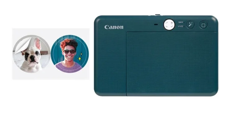 4519C008AB Appareil photo Compact Maroc Canon Zoemini S2 Teal Maroc imprimante photo Maroc, Snap selfies with the mirror and ring-light, and check your pose with a live view via the Canon Mini Print app. With a battery life of up to 25 photos and a Micro SD card slot for when you run low on paper, it's easy to make memories on the go. 