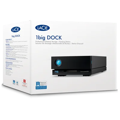 Disque dur externe LaCie 1big Dock 18 To Thunderbolt 3 USB-C (STHS18000800) 33 LaCie 1big Dock 18To Maroc Disque dur externe 18To Maroc Disque dur 1big Dock Maroc STHS18000800, LaCie 1big Dock 18To Maroc Disque dur externe 18To Maroc Disque dur 1big Dock Maroc STHS18000800, LaCie's 18TB 1big Dock includes a 40 Gb/s Thunderbolt 3 cable and an external power supply. Users will have access to LaCie's Toolkit software suite and will also be able to redeem a one-month membership to Adobe's Creative Cloud All Apps plan.