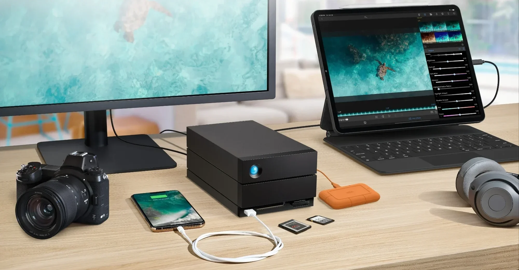 LaCie 2big Dock 32To Maroc Disque dur externe 32To Maroc Disque dur 2big Dock Maroc STLG32000400, LaCie 2big family has something for everyone: a docking solution with an array of helpful ports and card slots; hardware RAID 0/1 for controlling speed, capacity, or data redundancy; huge capacity for archiving; smooth USB-C and Thunderbolt 4 speeds
