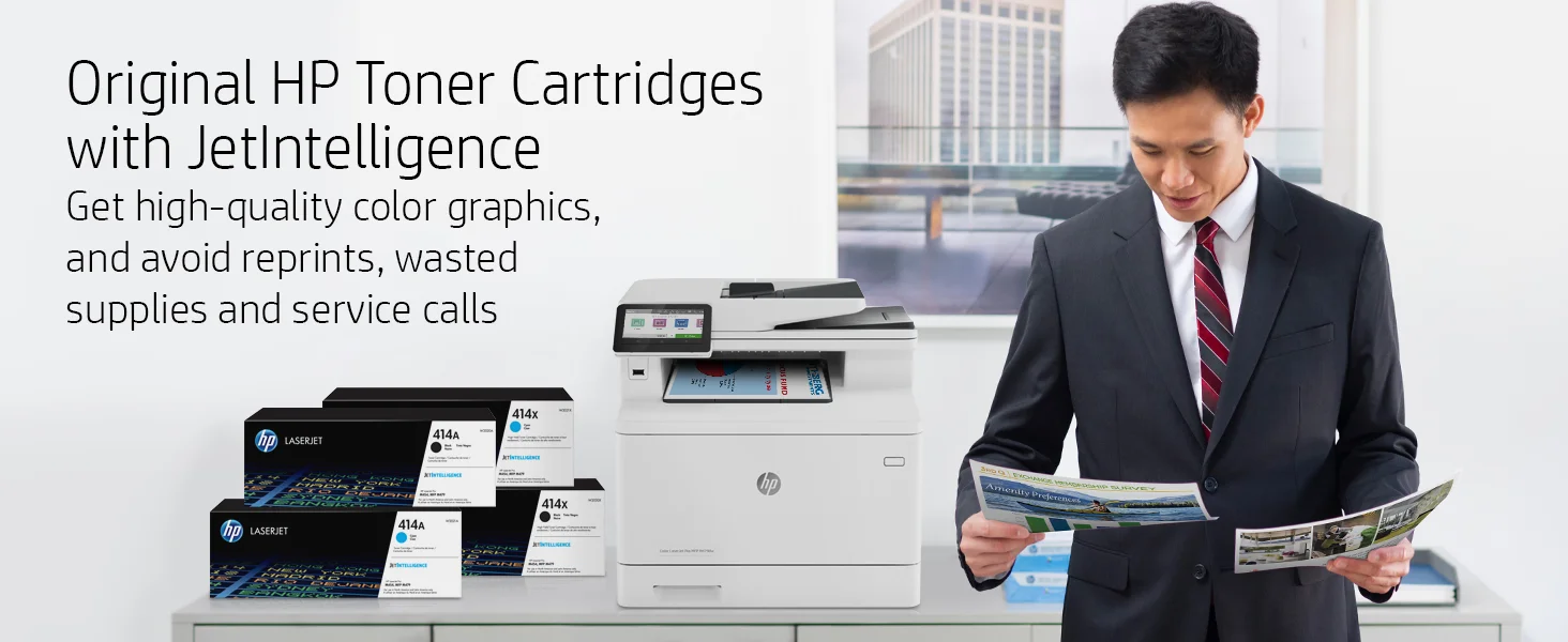 HP Color LaserJet Pro M479fnw Imprimante laser couleur multifonction Wi-Fi USB LAN (W1A78A) 29 Imprimante Laser couleur Maroc Imprimante HP couleur multifonction Maroc HP Color LaserJet Pro M479fnw W1A78A, Évitez les réimpressions frustrantes, le gaspillage de fournitures et les appels de service en utilisant les cartouches de toner HP authentiques. Aidez à économiser du papier dès la sortie de la boîte. Le paramètre d'impression recto verso est défini sur le mode d'économie de papier par défaut.