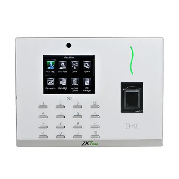 ZKTeco G2 Maroc Pointeuse et contrôle d'accès avec lecteur d'empreintes digitales