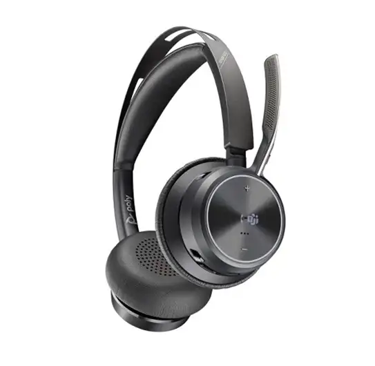 Créez une zone de mise au point tout autour de vous avec le Poly Voyager Focus 2 USB-A Casque sans fil 213726-01, Tout ce que vous entendez, c'est votre appel avec trois niveaux de suppression active du bruit (ANC) hybride. Tout ce qu'ils entendent, c'est vous avec les microphones de qualité professionnelle de Poly utilisant la technologie Poly Acoustic Fence