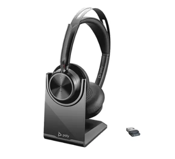 Grâce à la prise en charge de la technologie Bluetooth, vous bénéficiez de la liberté de pouvoir vous déplacer dans la pièce pendant un appel. Poly Voyager Focus 2 support de charge USB-A (213727-01)