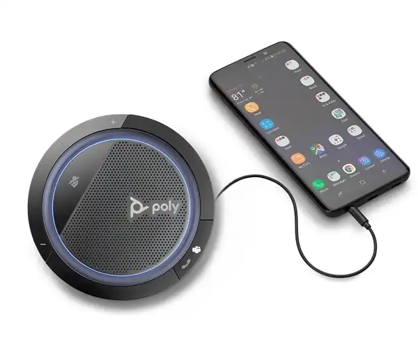 Poly Calisto 3200 Haut-parleur portable connexion USB Certifié Microsoft Teams (214181-01) 