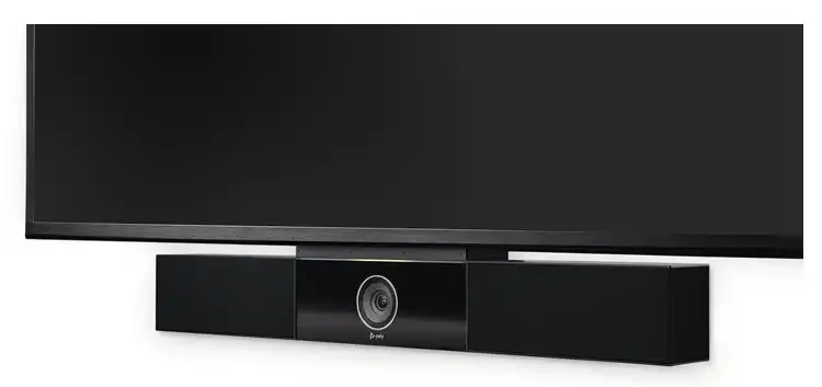 Poly Studio Barre de visioconférence HD connexion USB et audio Bluetooth 7200-85830-101, La Poly Studio peut être fixée au mur ou simplement placée sous un écran. Branchez ensuite le câble USB sur votre ordinateur portable ou PC et vous êtes prêt à partir !