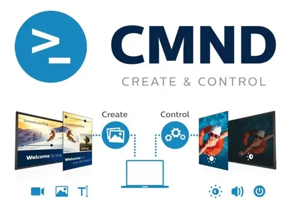 CMND & Control vous permet d’exécuter des fonctions vitales telles que le contrôle des entrées et la surveillance de l’état de l’affichage. Que vous soyez en charge d’un écran ou de 100, Écran interactif 86" 86BDL4052E/02 
