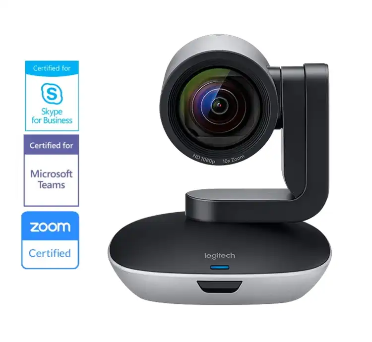 Caméra de vidéoconférence Full HD Maroc Caméra de vidéoconférence Logitech PTZ Pro 2 Maroc 960-001186, La caméra Logitech PTZ Pro 2 est certifiée compatible avec Skype® for Business et compatible avec Teams. Les certifications et compatibilités avec d'autres applications populaires incluent BlueJeans, Broadsoft, Fuze, Lifesize Cloud, Vidyo et Zoom®. Si votre application préférée peut identifier une webcam, vous pouvez l'utiliser avec la caméra Logitech PTZ Pro 2. 