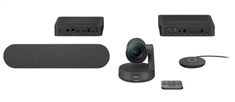 Système de vidéoconférence 4K Maroc Vidéoconférence Logitech Rally Maroc 960-001237, Logitech Rally offre une vidéo de qualité studio, une clarté vocale inégalée et l’automatisation RightSense pour de meilleures réunions avec des applications de visioconférence fonctionnant avec des périphériques USB, notamment Google Hangouts Meet, Microsoft Skype ® for Business, Microsoft Teams et Zoom. Avec un système audio modulaire, une gestion réfléchie des câbles et des finitions haut de gamme, Logitech Rally s’intègre parfaitement dans les pièces de taille moyenne et grande.