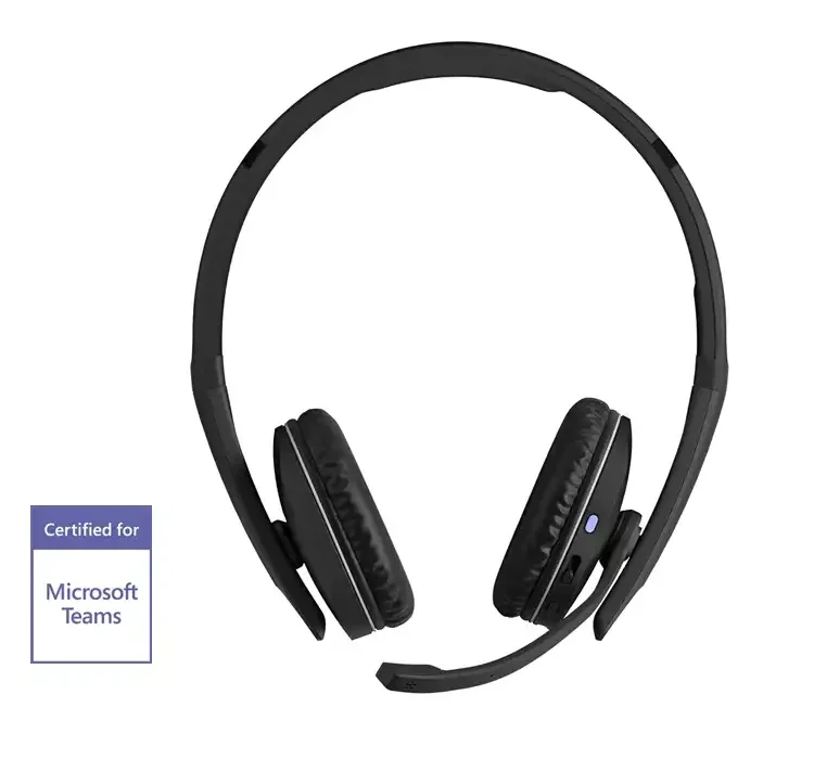 EPOS ADAPT 260 Maroc Micro-casque Maroc Casque sans fil Bluetooth Maroc 1000882 Maroc, certifié Microsoft Teams. Si le travail implique des appels via plusieurs appareils, choisissez un casque sans fil qui correspond à votre style de travail dynamique dans un lieu de travail hybride.
