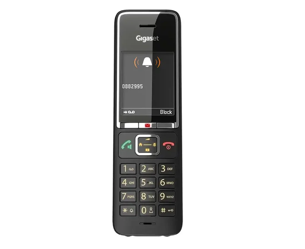 S30852-H3001-N104 Téléphone Gigaset Comfort 550 Maroc Téléphone sans fil DECT Maroc, Gigaset promet une qualité professionnelle pour passer vos différents appels. Le mode main-libres inclus sur le combiné permet de passer vos appels avec le haut-parleur du Confort 550