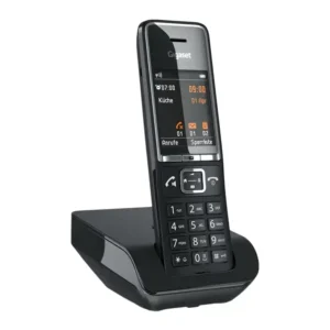 S30852-H3001-N104 Téléphone Gigaset Comfort 550 Maroc Téléphone sans fil DECT Maroc, Gigaset Comfort 550 vous offre un accompagnement quotidien sans faille. Tandis que sa puissante batterie vous permet de communiquer sans interruption pendant près de 17 heures, la technologie DECT via laquelle il fonctionne offre à vos appels une portée significative comprise entre 50 et 300 mètres