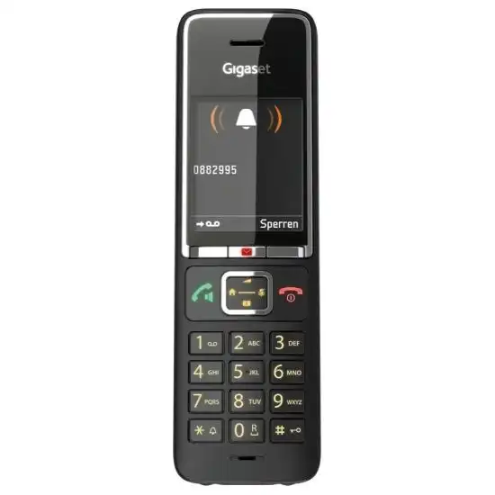 4250366866161 Téléphone Gigaset Comfort 550A Maroc Téléphone sans fil avec répondeur Maroc, Le Gigaset Comfort 550A est un combiné sans fil fourni avec sa base. Doté de la technologie DECT, vous pouvez ainsi vous déplacer aisément sans perdre votre connectivité allant d'une portée jusqu'à 50m en intérieur 