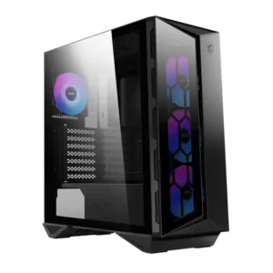 306-7G10R21-W57 MSI MPG GUNGNIR 110R Maroc Boîtier PC Gaming Maroc, Connectez vos périphériques, des casques aux contrôleurs, avec un panneau avant pratique et robuste qui comprend deux ports USB-A 3.2 Gen 1 ainsi qu'un seul port USB-C 3.2 Gen 2x2, tous deux vous offrant des vitesses de transfert de données allant jusqu'à 5 et 20 Gb/s, respectivement, et la prise en charge des appareils alimentés.