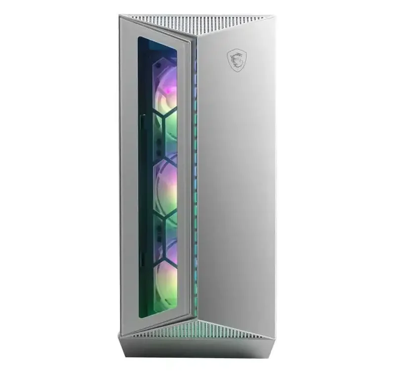 306-7G10W21-W57 Boîtier PC Gaming MSI MPG GUNGNIR 110R White, Bien que le MSI MPG GUNGNIR 110R White inclue quatre ventilateurs ARGB de 120 mm