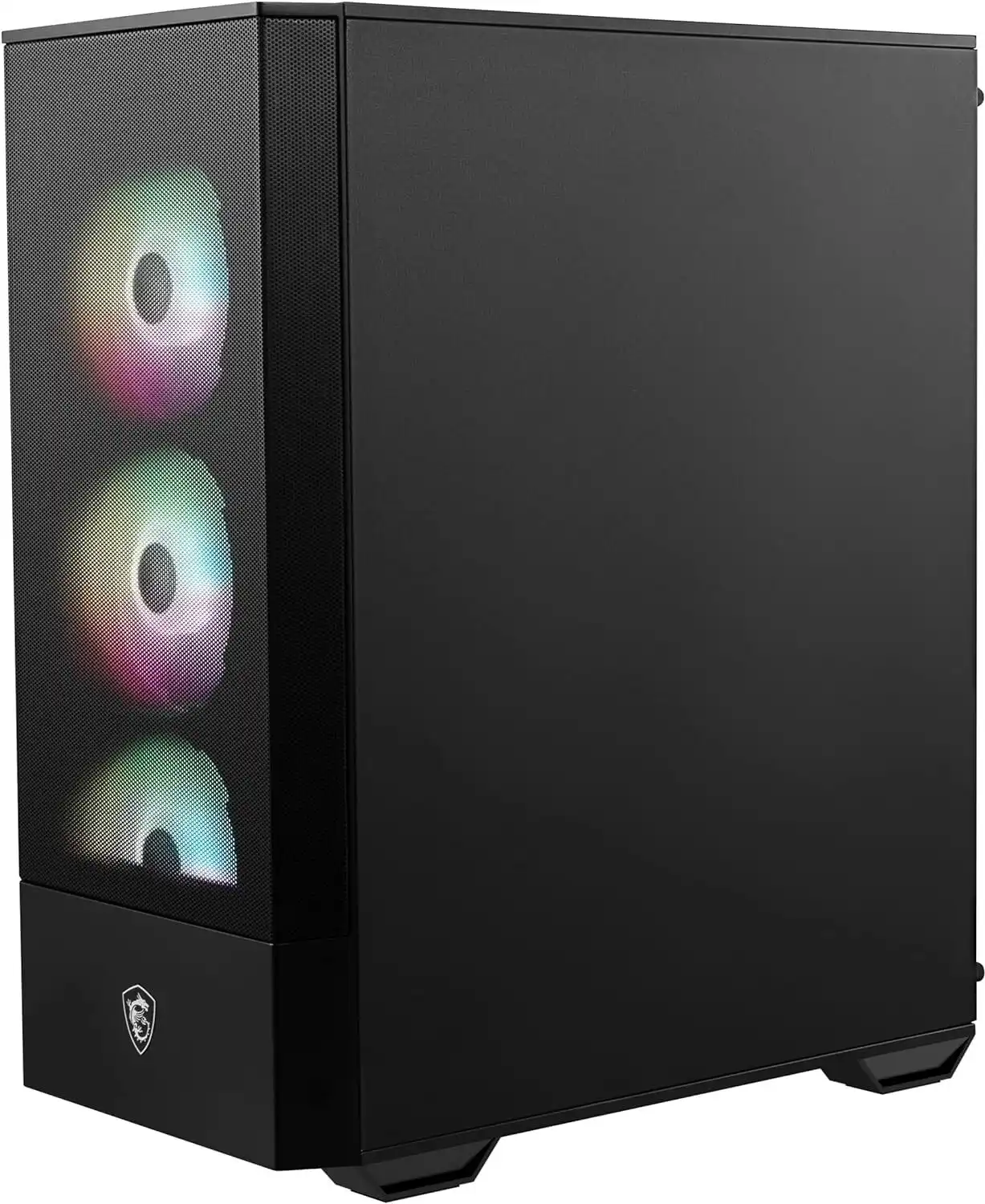 306-7G16X23-809 MSI MAG FORGE 112R Maroc Boîtier PC Gaming moyenne Maroc, MSI MAG FORGE 112R comporte 3 ventilateurs avant qui poussent l'air vers l'arrière et le haut du boîtier, avec un seul ventilateur arrière servant de ventilateur d'extraction. Même avec un grand dissipateur thermique et une carte graphique dans une configuration