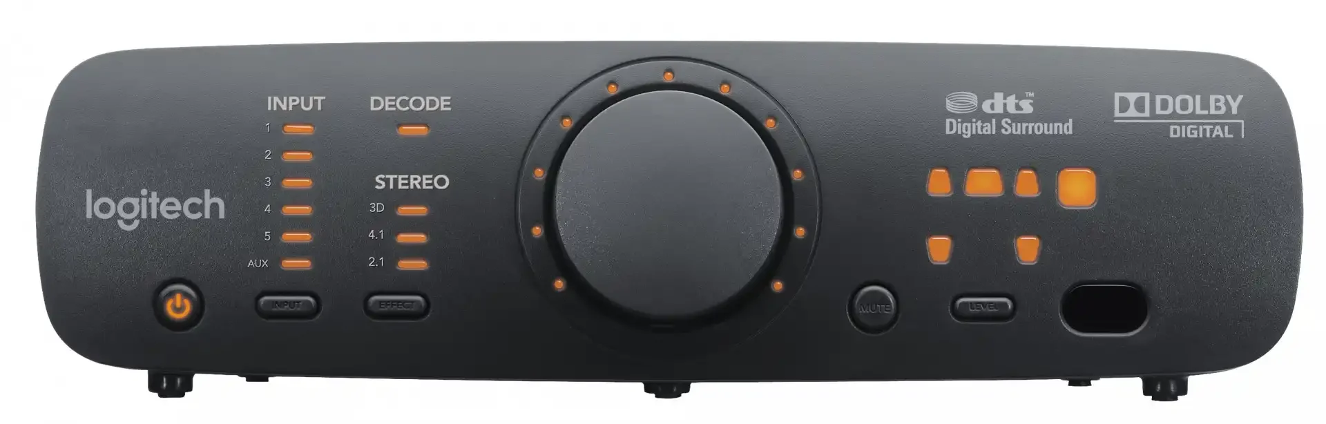 980-000468 Maroc Logitech Speaker System Z906 Ensemble 5.1 THX, Le système de haut-parleurs 5.1 est réglé selon des spécifications précises pour obtenir la certification THX et conçu pour décoder les bandes-son codées Dolby Digital et DTS pour vous offrir une expérience audio exceptionnelle