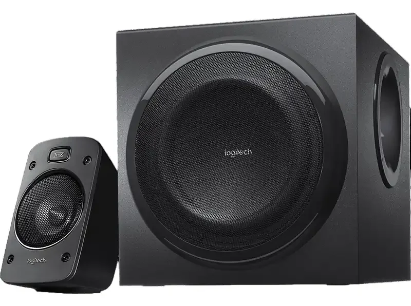980-000468 Maroc Logitech Speaker System Z906 Ensemble 5.1 THX, Les 1000 watts en puissance de crête/500 watts RMS offrent un son riche et des graves rugissants.