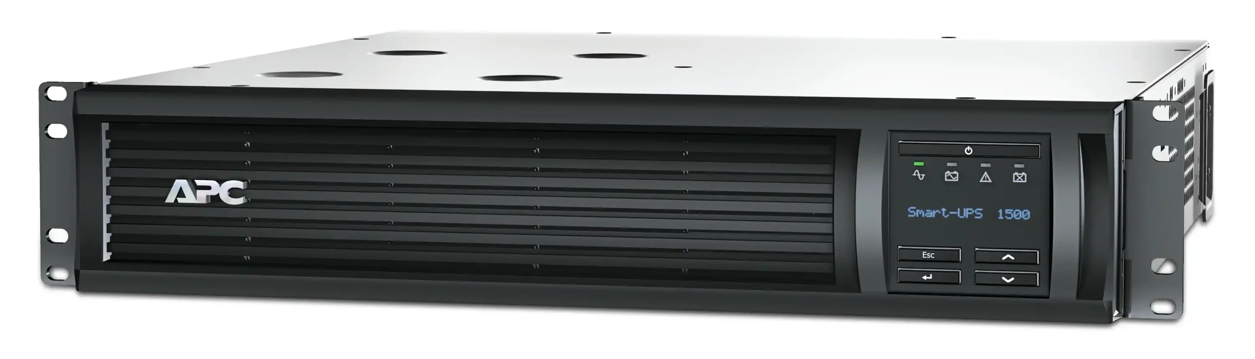 APC Smart-UPS SMT 1500VA Maroc Onduleur Line-interactive 1500VA Maroc SMT1500RMI2UC, L'onduleur SMT1500RMI2U, montable en rack et interactif en ligne, primé par APC, est un onduleur à onde sinusoïdale véritable abordable de la famille Smart-UPS. Un onduleur 900 W 1 500 VA conçu pour les serveurs et équipements réseau d'entrée de gamme, il est compatible avec les alimentations à correction du facteur de puissance active (PFC) actuelles.
