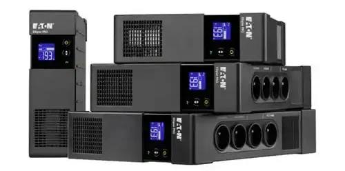 ELP1200FR Maroc Eaton Ellipse PRO 1200 VA Onduleur 8 prises FR, L’écran LCD de l’Eaton Ellipse PRO 1200 VA affiche non seulement clairement l’état du système et les valeurs mesurées, mais il facilite également la configuration des paramètres UPS souhaités. 