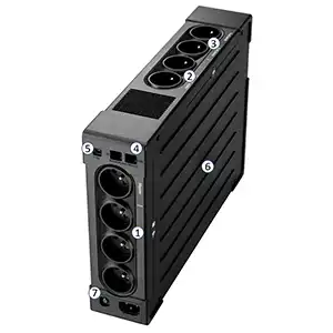 ELP1200FR Maroc Eaton Ellipse PRO 1200 VA Onduleur 8 prises FR, Prises avec protection contre les surtensions et secours batterie 