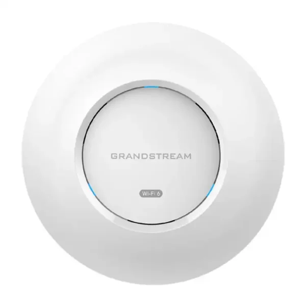 Grandstream Point d'accès Grandstream GWN7660E Maroc Point d'accès Wi-Fi Maroc, GWN7660E est un point d'accès Wi-Fi 6 (802.11ax) double bande avec 2×2:2 MIMO sur la bande 2,4 GHz et 3×3:2 MIMO sur la bande 5 GHz, ce qui signifie que le point d'accès est parfait pour les environnements à haute densité comme les bureaux et les hôpitaux. Il peut prendre en charge jusqu'à 256 appareils Wi-Fi en même temps