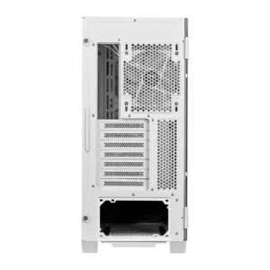 306-7G18W22-809 Boîtier Gaming MSI MPG VELOX 100R White, MSI MPG VELOX 100R White est capable d'accueillir jusqu'à 7 ventilateurs ou jusqu'à un radiateur de 360 mm si le refroidissement liquide est plus votre truc. Montez votre GPU verticalement avec le support de GPU inclus et faites envier vos amis et ennemis de votre style créatif. Démarquez-vous avec MSI.