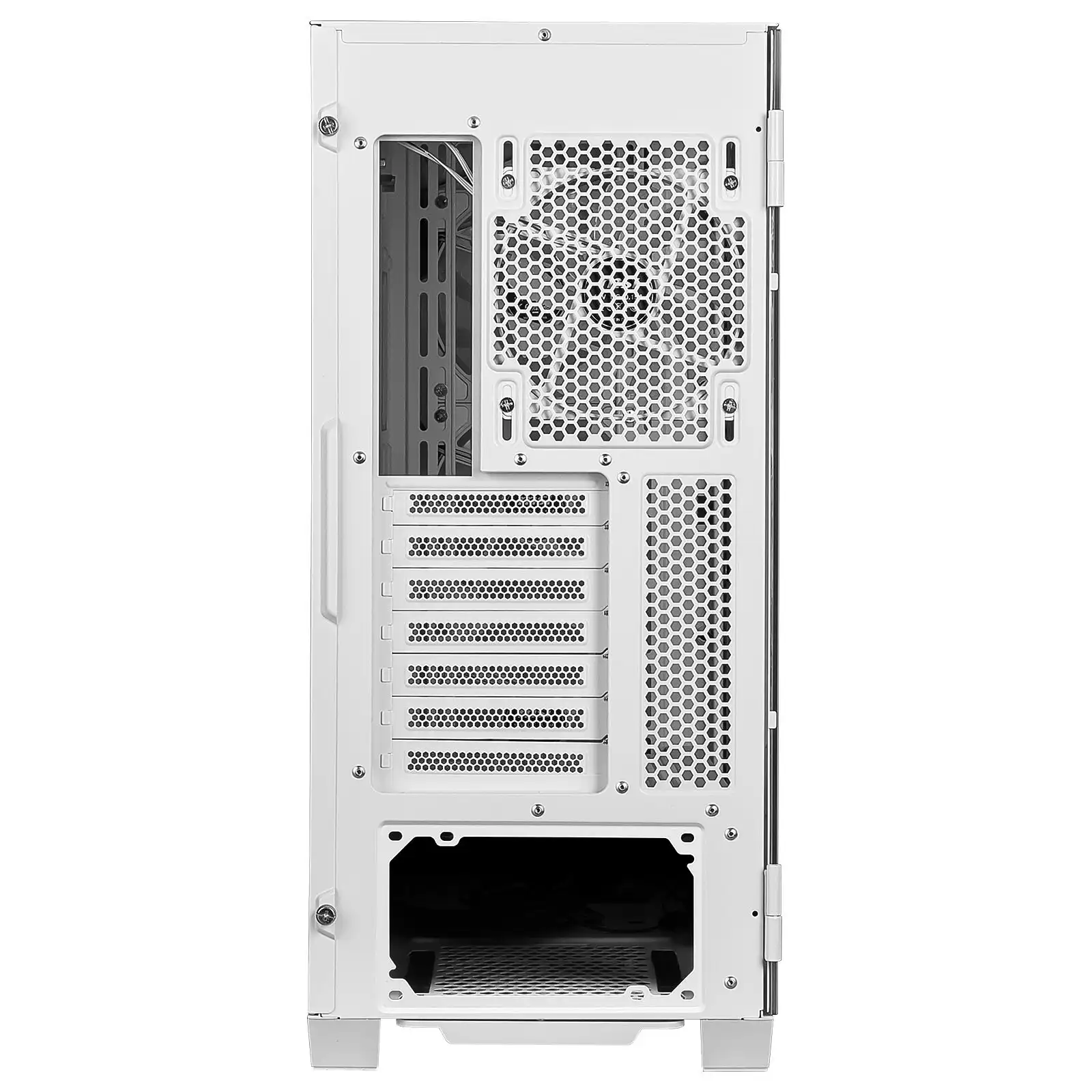 306-7G18W22-809 PC Gaming MSI MPG VELOX 100R White Boîtier, La MSI MPG VELOX 100R White est équipée d'une grille d'aération latérale pouvant accueillir jusqu'à 2 ventilateurs/radiateur de 240 mm.
