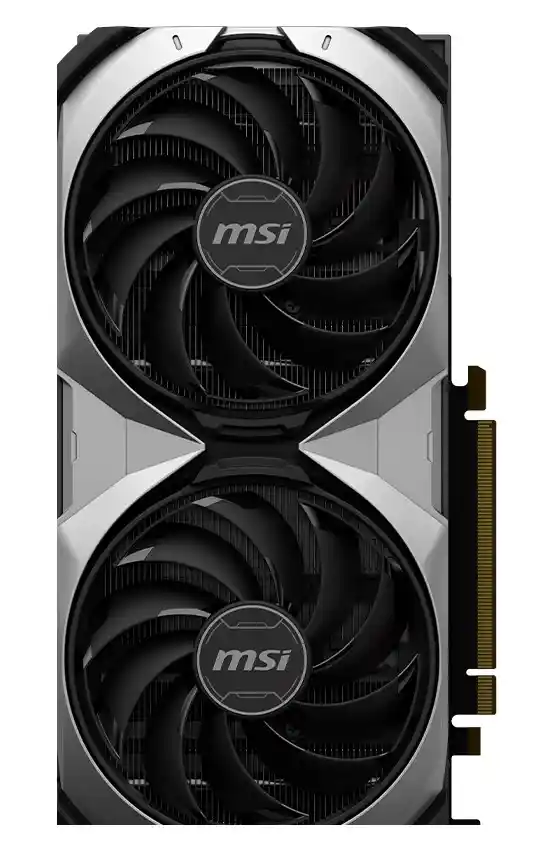 912-V513-658 MSI GeForce RTX 4070 SUPER 12G VENTUS 2X OC Carte graphique GeForce RTX 4070 SUPER, Alimenté par les cœurs Tensor de quatrième génération et l’accélérateur de flux optique des GPU MSI GeForce RTX 4070 DLSS 3 utilise l’IA pour générer des images supplémentaires de haute qualité.