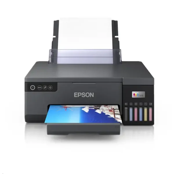 C11CK37403 Maroc Imprimante jet d’encre photo Epson EcoTank L8050 Maroc, Économisez lors de toute impression sur ce modèle EcoTank grâce à la technologie Zéro Chaleur PrecisionCore.