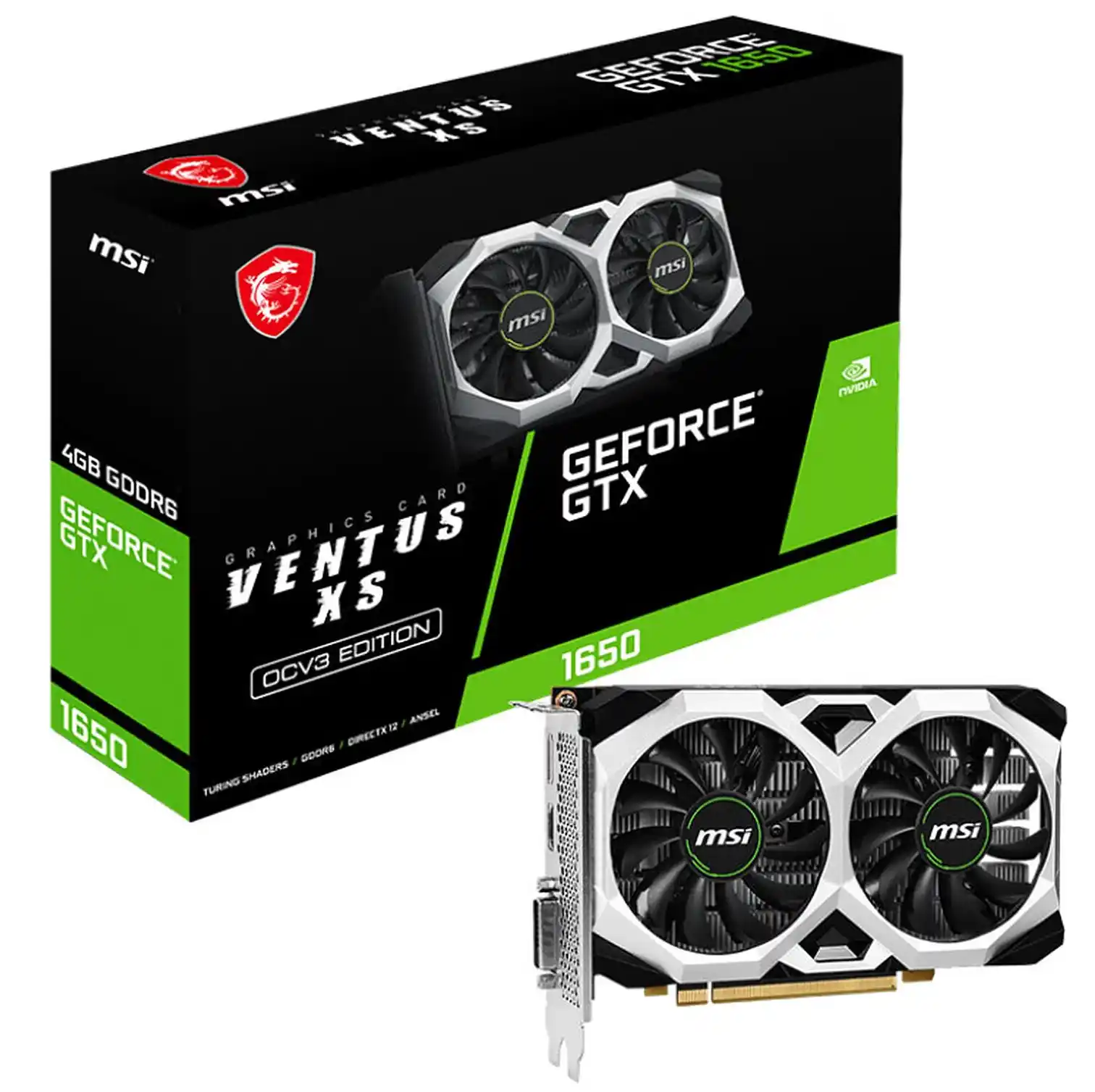 Carte Graphique MSI GeForce GTX 1650 D6 VENTUS XS OCV3 912-V812-004, carte graphique MSI GeForce GTX 1650 D6 VENTUS XS OCV3 offre des améliorations en termes de performances, de bande passante mémoire et d'efficacité énergétique par rapport à son prédécesseur basé sur l'architecture Pascal.