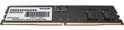 Patriot Signature DDR5 5200 16G Barrette Mémoire 16 Go DDR5, les barrettes mémoire Patriot Signature DDR5 5200 16G consomment moins d’énergie et émettent moins de chaleur malgré la fréquence et la vitesse accrues. Les améliorations en matière d’alimentation incluent un circuit intégré de gestion de l’alimentation (PMIC) intégré